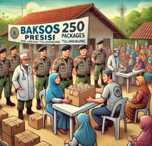 Baksos Presisi Polres Tulungagung: Bukti Cinta dalam 250 Paket Sembako dan Layanan Kesehatan