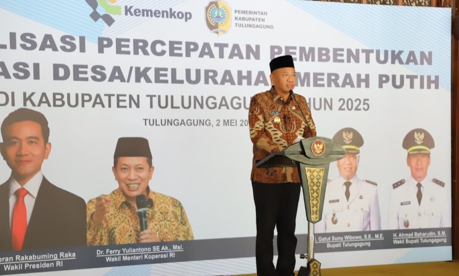 Bupati Tulungagung GS Targetkan 271 Koperasi Merah Putih Berdiri Tahun Ini