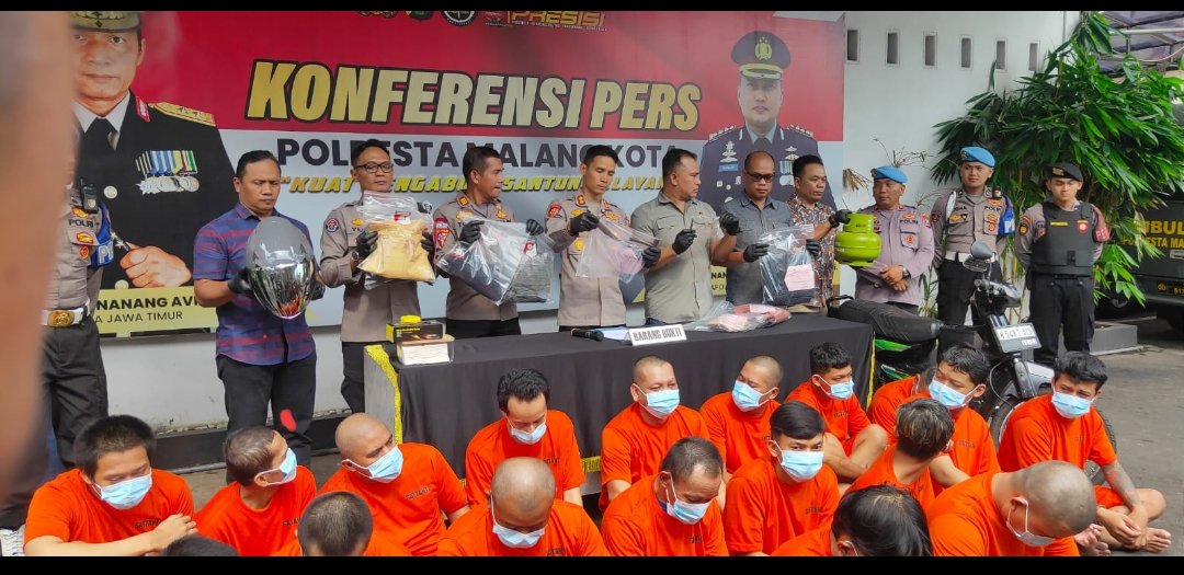 Operasi Pekat Semeru 2025 Sukses Tekan Premanisme di Kota Malang