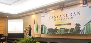 Sambutan Wabup Tulungagung Disela Kepala MAN 1 Saat Tasyakuran Akhirussanah di Hotel Berbintang