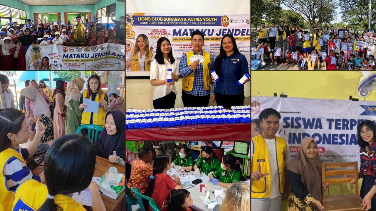 21 Ribu Warga Terjangkau Aksi Sosial Lions Club Surabaya Patria Youth Sepanjang 2024–2025