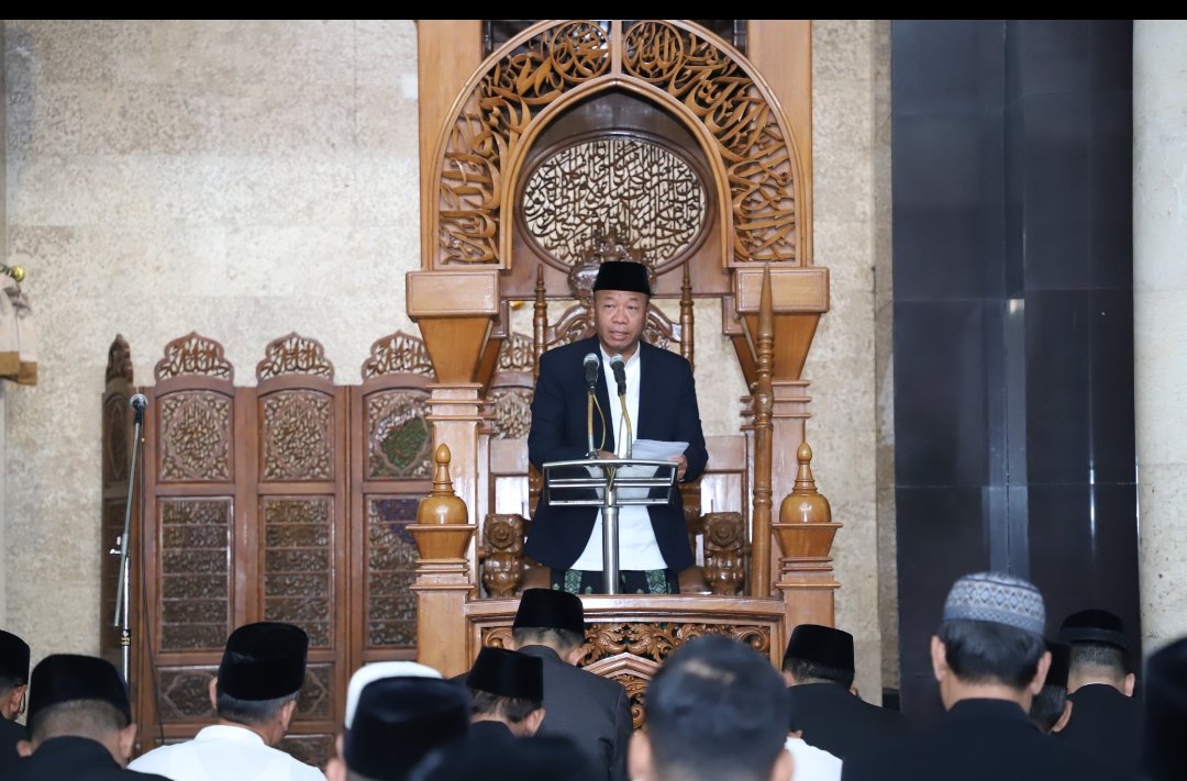 Bupati Tulungagung Sholat Idul Adha 1446 H/2025 di Masjid Agung Al Munawwar,