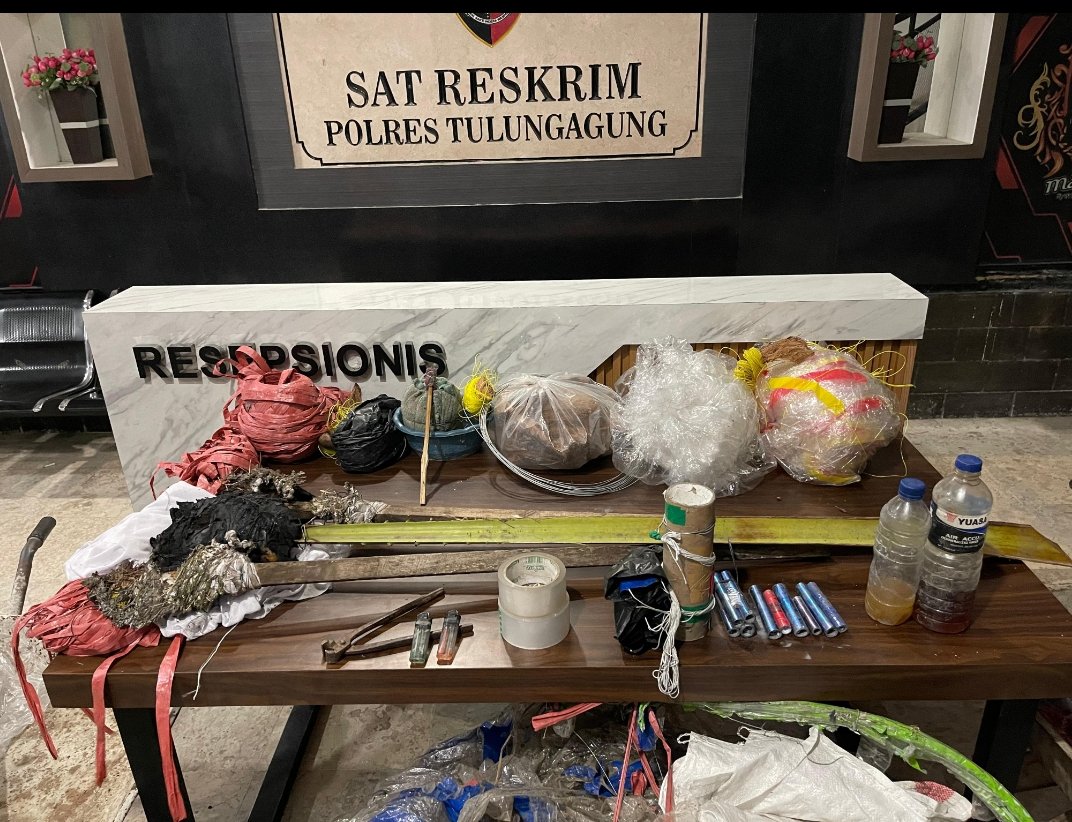 Kapolres Tulungagung Gagalkan Penerbangan Balon Udara Liar Saat Lari Pagi