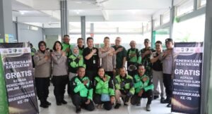 Bhakti Kesehatan Gratis Polresta Malang Kota untuk Ojol Sambut Hari Bhayangkara ke-79