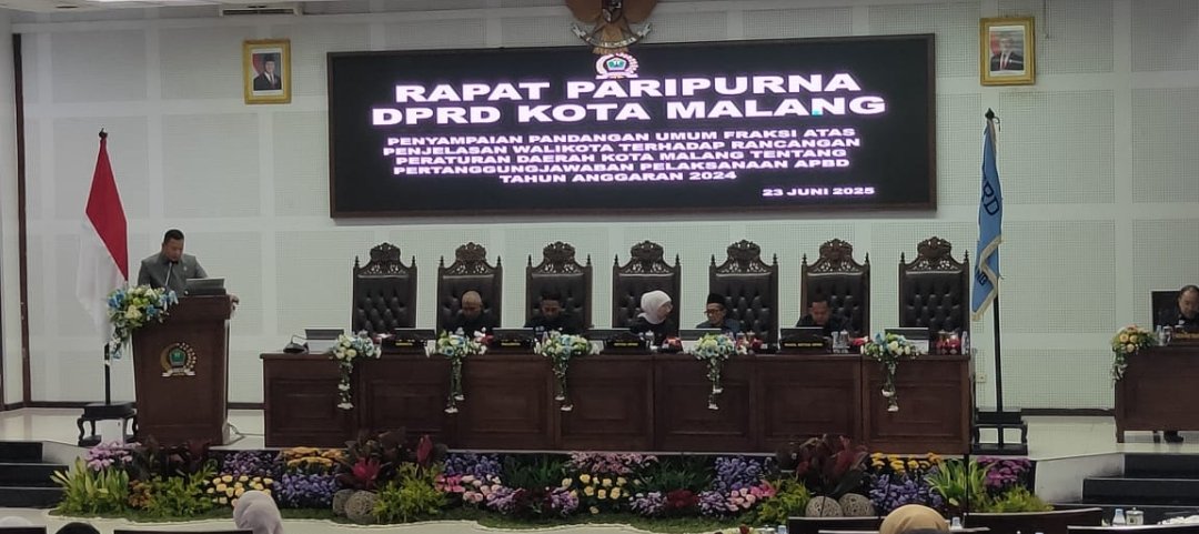 DPRD Kota Malang Gelar Rapat Paripurna Bahas Pertanggungjawaban APBD Tahun 2024
