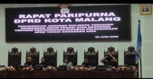 Rapat Paripurna DPRD Kota Malang Bahas Pertanggungjawaban Pelaksanaan APBD TA 2024 dan Permasalahan PSU
