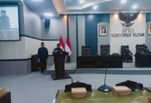 Rapat Paripurna DPRD; Bupati Blitar Rijanto Sampaikan Jawaban Akhir Ranperda LPj. APBD 2024.