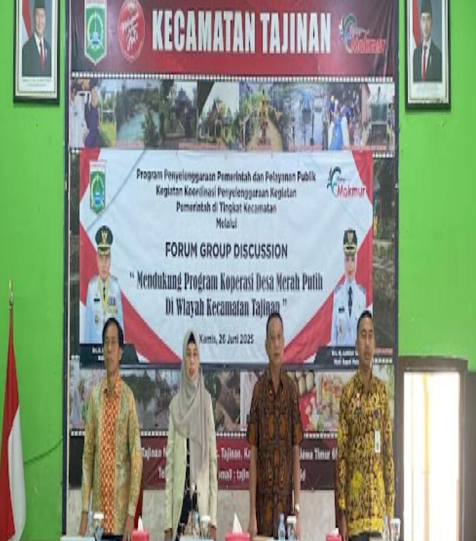 Choirul Umah Dorong Sinergi Lintas Sektor untuk Wujudkan Koperasi Merah Putih di Tajinan