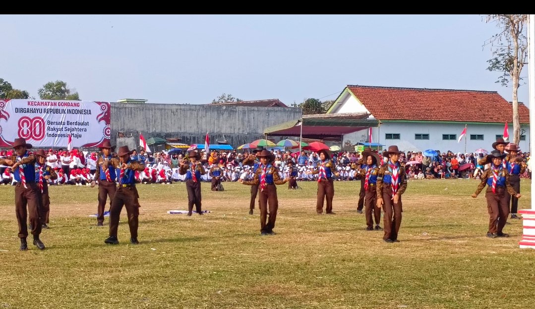Pramuka SMPN 1 Gondang, Harmoni Semangat yang Menari di Panggung Kemerdekaan