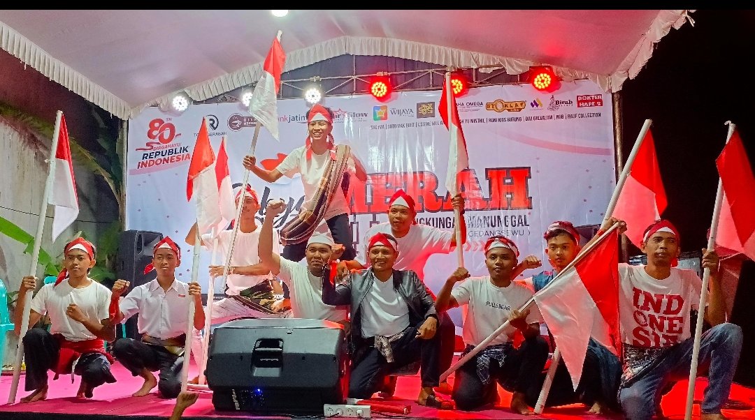 Gebyar Merah Putih Manunggal: Warga Moyoketen–Gedangsewu Menari di Panggung Persatuan