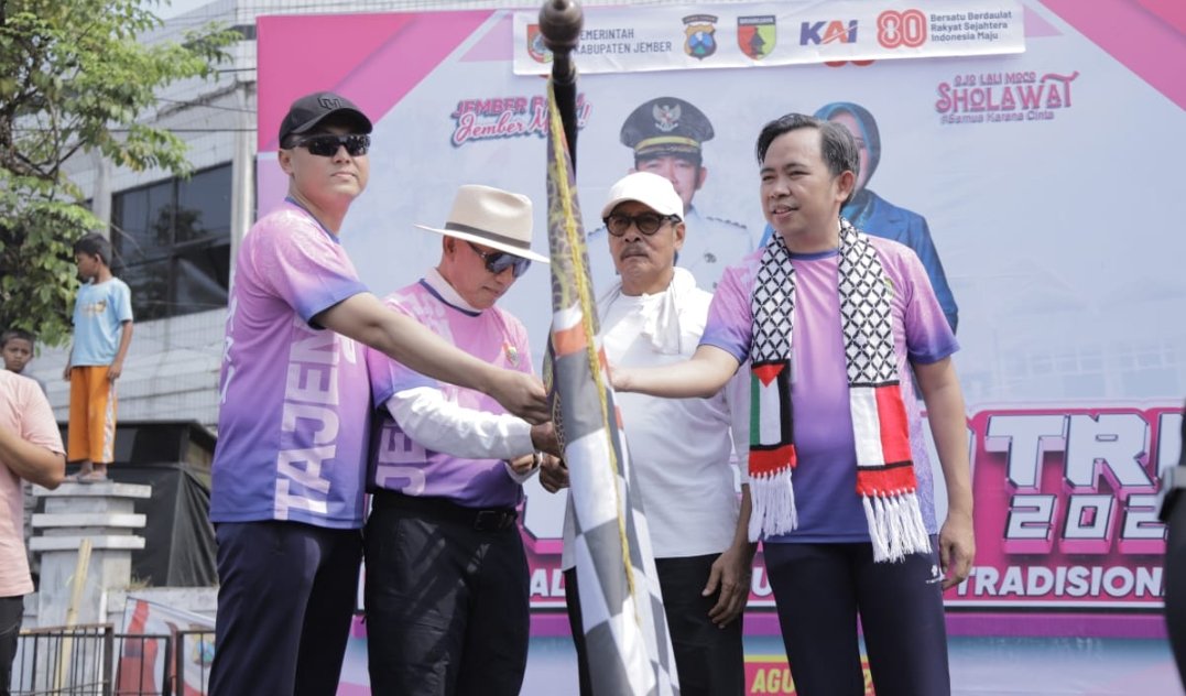 15 Ribu Peserta Semarakkan Tajemtra 2025, Bupati Fawait: Gerak Jalan Satukan Semangat Jember Baru