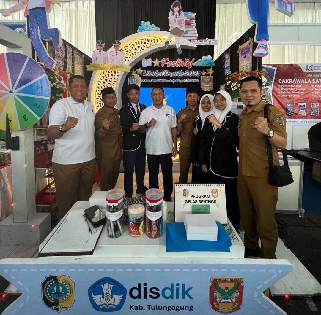 Dinas Pendidikan Tulungagung Dorong Literasi Lewat Festival Daerah, SMPN 1 Kauman Jadi Role Model