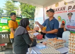 Roadshow Pangan Murah di Sembung, Warga Antusias Belanja Harga di Bawah Pasar