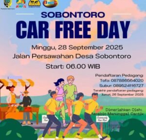 Sobontoro Gelar Car Free Day, Jalan Persawahan Jadi Ruang Sehat dan Ekonomi Warga