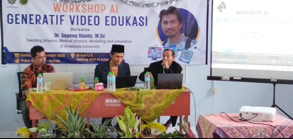 UNIBRAW Malang  Digandeng Ponpes Al Azhaar Gelar Workshop Produksi Video Pembelajaran Instan Berbasis AI