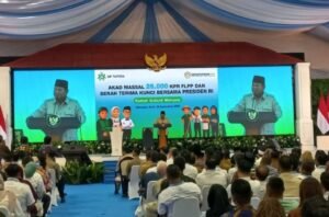 Presiden Prabowo Resmikan Akad Massal 26 Ribu KPR FLPP Tapera di Bogor