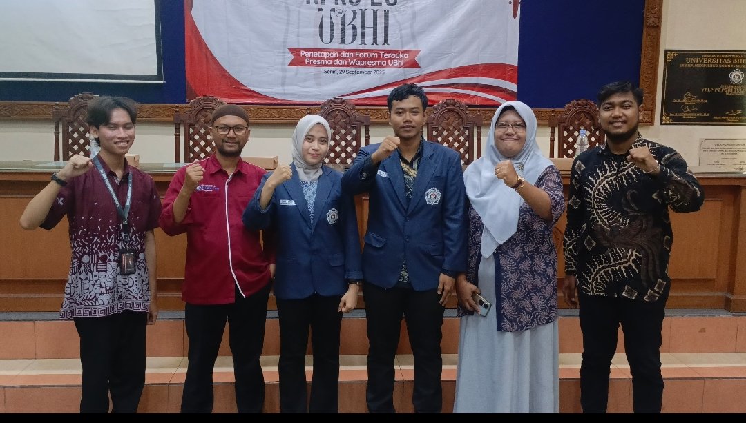 Salsabila–Afrino Resmi Pimpin Mahasiswa UBHI 2025–2026 Lewat Aklamasi