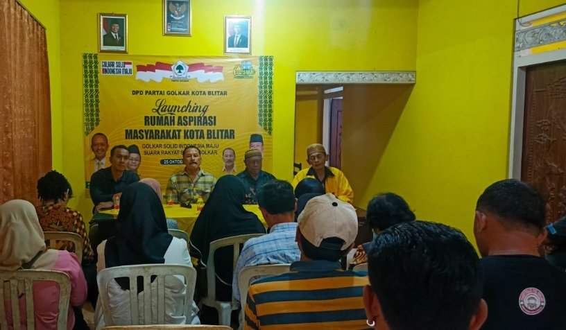 DPD Partai Golkar Kota Blitar Luncurkan Rumah Aspirasi, Wujud Komitmen Dengarkan Suara Warga