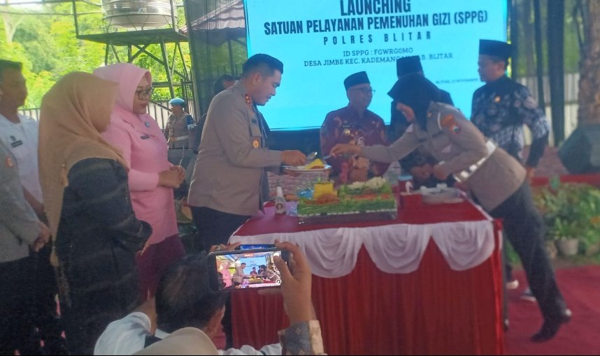 Kapolres Blitar Resmikan SPPG MBG di Jimbe, Perkuat Dukungan Program Makan Bergizi Gratis