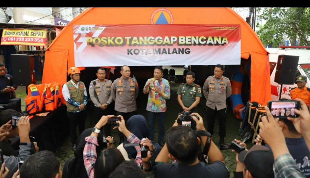 Posko Tanggap Bencana Polresta Malang Kota Siaga 24 Jam, Perkuat Mitigasi Menjelang Natal 2025–Tahun Baru 2026
