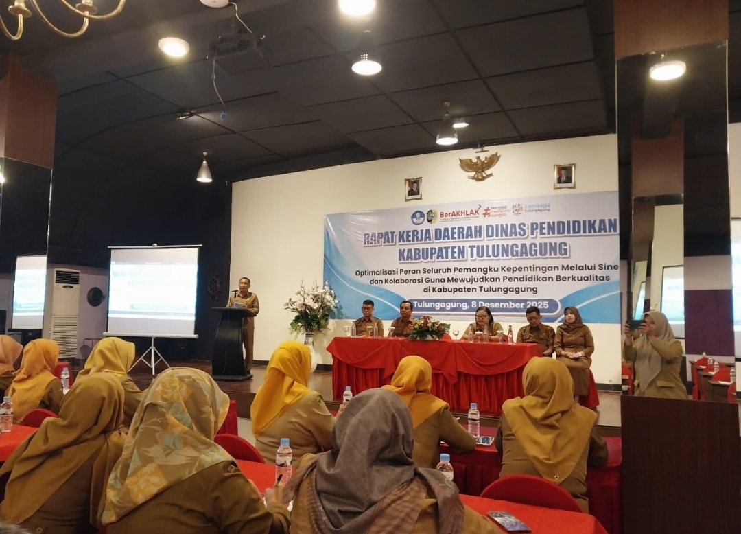 Rakerda Disdik Tulungagung Perkuat Tata Kelola Pendidikan, Gandeng Inspektorat Wujudkan Sekolah Transparan dan Akuntabel