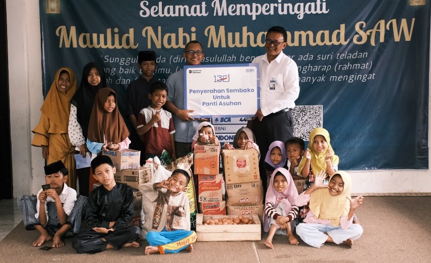Sambut HUT ke-130 BRI, RO Malang Salurkan Sembako ke 10 Panti Asuhan