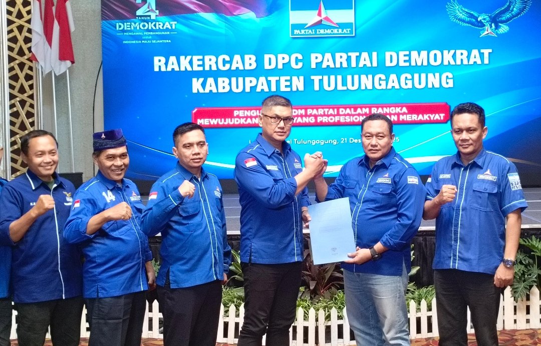DPC Partai Demokrat Tulungagung Gelar Rakercab untuk Konsolidasi dan Penataan Struktur Organisasi
