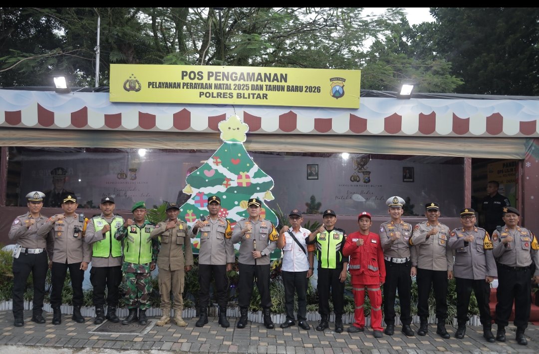 Kapolres Blitar Cek Kesiapsiagaan Personel Ops Lilin Semeru 2025, Pastikan Layanan Aman dan Humanis