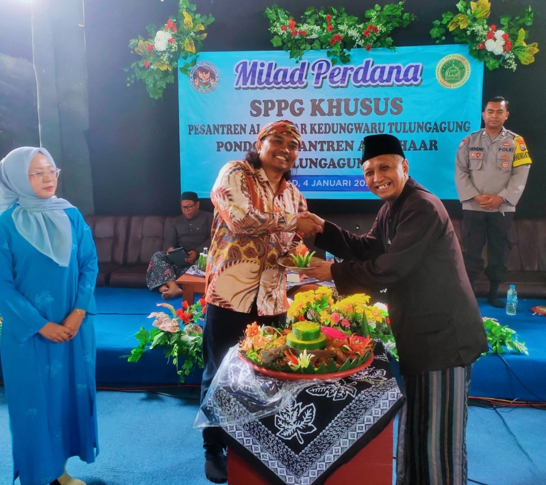 Setahun Berkhidmad, SPPG Khusus Pesantren Al Azhaar Tulungagung Gelar Tasyakuran Sederhana