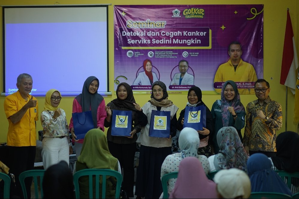 Seminar Cegah Kanker Serviks Bersama Partai Golkar Tulungagung