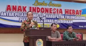 Dinas Pendidikan Tulungagung Gelar Lomba Senam Anak Indonesia Hebat