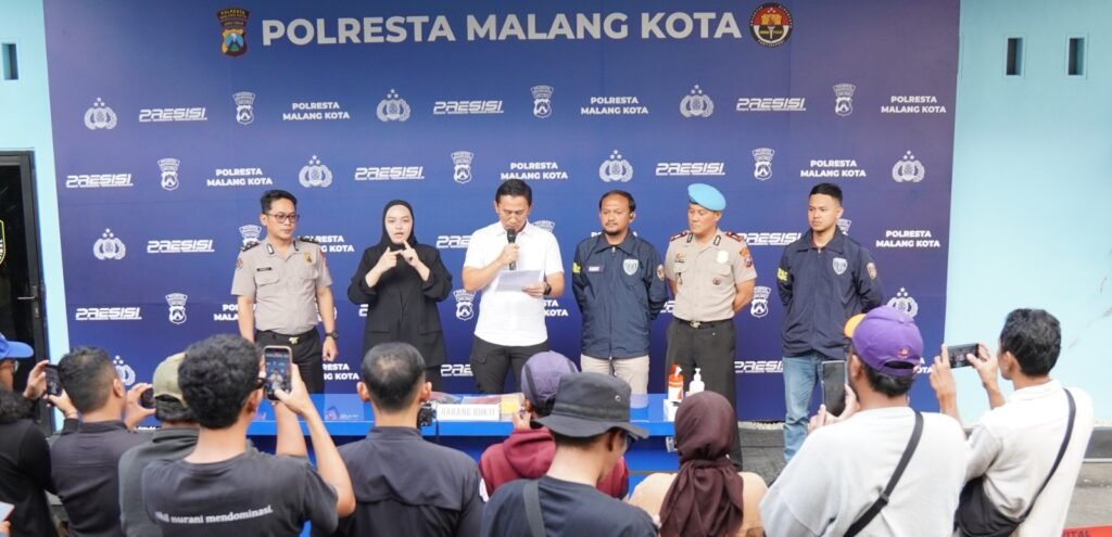 Polresta Malang Kota Bongkar Komplotan Copet di Konser Slank