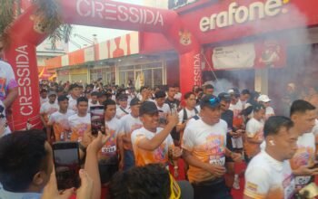 Color Run 7K Bravo Meledak, 750 Warga Tulungagung Tumpah Ruah Rayakan HUT ke-7